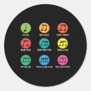 Search for classical music composers stickers Musical notes