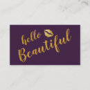 Search for hello beautiful business cards Elegant