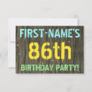 Search for 86th birthday invitations Eighty sixth birthday