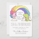 Search for dinosaur unicorn invitations Childrens