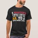 Search for masters degree tshirts Get