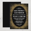 Search for art deco wedding invitations Black and gold