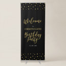 Search for birthdays retractable banners Gold