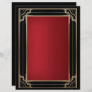 Search for art deco stationery paper Red