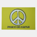 Search for peace sign doormats Earth