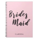 Search for bridal shower notebooks Bridesmaid