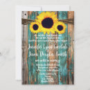 Search for teal sunflower wedding invitations Country