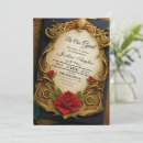 Search for beauty and the beast invitations Be our guest