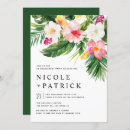 Search for tropical engagement party invitations Hibiscus