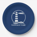 Search for lighthouse paper plates Navy blue