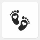 Search for baby footprint stickers Heart