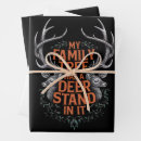 Search for deer hunting wrapping paper Santa
