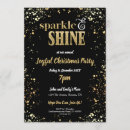 Search for sparkle and shine invitations Black