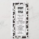 Search for cowhide invitations Animal