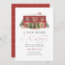 Search for new house holiday cards Red