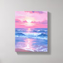 Search for watercolor canvas prints Pink