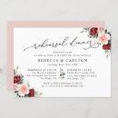 Search for floral rehearsal dinner invitations Spring summer fall