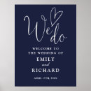 Search for navy welcome wedding signs Script calligraphy