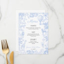 Search for boy baby shower menus Dusty blue