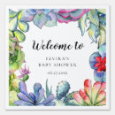 Search for cactus baby shower signs Modern