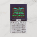 Search for cell phone business cards Technology