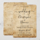 Search for vintage old paper wedding invitations Sepia