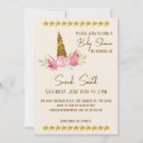 Search for unicorn baby girl shower invitations Cute