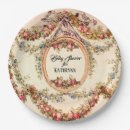 Search for vintage roses plates Baby girl shower