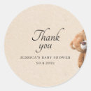 Search for bee baby shower stickers Round