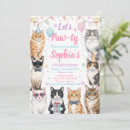 Search for paw invitations Cat party