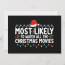 Search for dinner and movie invitations Santa