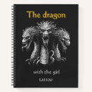 Search for dragon notebooks Black and white