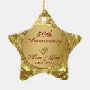 Search for 50th wedding anniversary ornaments Elegant