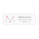 Search for cat return address labels Cute