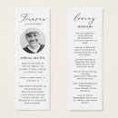 Search for bookmark cards In loving memory