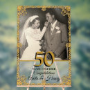 Search for anniversary wedding signs Black and gold