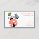 Search for ladybug business cards Professional