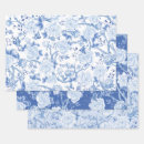 Search for blue and white floral wrapping paper For her