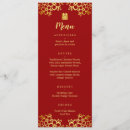 Search for red and gold wedding menus Double happiness