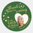 Search for 50th birthday thank you stickers Elegant