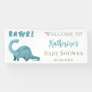 Search for dinosaur baby shower banners Prehistoric