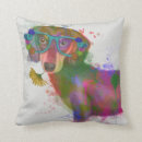 Search for dachshund pillows Colorful