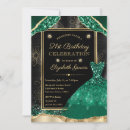 Search for green 21st birthday invitations Modern