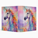Search for unicorn binders Pink purple
