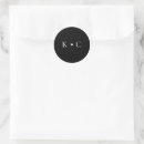 Search for monogram seals stickers Black and white
