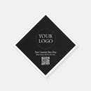 Search for qr code napkins Black