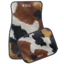 Search for cow print car floor mats Brown