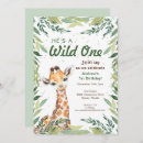 Search for giraffe birthday invitations Boy
