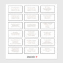 Search for recipient labels Individual names addresses