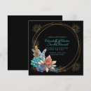 Search for teal black gold wedding invitations Watercolor